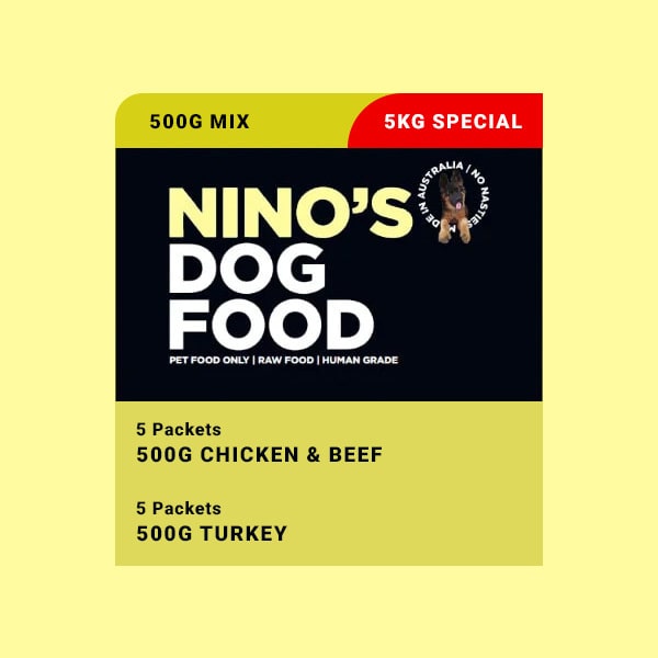 500g mix – 5xChicken & Beef + 5xTurkey